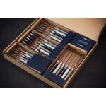 Subzonal - mnagre 24 pices - set de couverts de table acier inox et abs pour 6 personnes - solidit ...