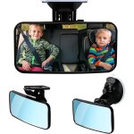 Subzonal - miroir sige arrire de bb, scurit bb avec ventouses, miroir intrieur de surveillance ...