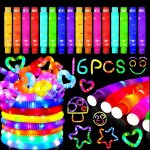 Subzonal - pop tube led couleur, jouets sensoriels de tuyau extensible multicolore jouets de soulager ...