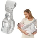 Subzonal - porte bebe epaule bandoulire large et rembourre rglable echarpe de portage bebe en coton ...