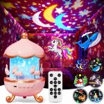 Subzonal - projecteur ciel etoile, cadeau fille & veilleuse enfant avec 315 modes & 15 th�mes, jouet ...