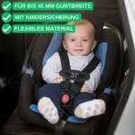 Subzonal - protection de boucle pour sige d'enfant, 2 pcs, en noir, sangle de poitrine supplmentaire ...