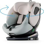 Subzonal - siege auto rotatif a 360, inclinaison 6 angles, 40 - 150 cm, haute securite ecr r129, ...