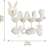 Subzonal - spirale d'activité bébé jouet en peluche animaux - spirale suspendu pour poussette, lit, siège ... Subzonal - spirale d'activité bébé jouet en peluche animaux - spirale suspendu pour poussette, lit, siège ...