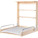 Subzonal - table a langer murale pliante en bois naturel avec matelas de change hydrofuge  roba style ...