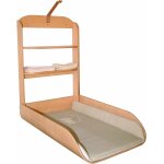 Subzonal - table a langer murale rabattable en bois naturel + matelas de change imperm�able liebhabaer ...