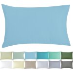 Subzonal - taie d'oreiller 40x60 cm bébé enfant - bleu ciel - 100% coton bio 57 fils certifié sans substances ... Subzonal - taie d'oreiller 40x60 cm bébé enfant - bleu ciel - 100% coton bio 57 fils certifié sans substances ...