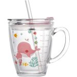 Subzonal - tasse pour enfants, tasse a lait avec paille silicone verres a boire transparent 300 ml avec ... Subzonal - tasse pour enfants, tasse a lait avec paille silicone verres a boire transparent 300 ml avec ...