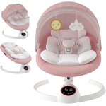 Subzonal - transat balancelle bebe electrique jusqu�a 9 kg, pliable bluetooth balancelle pour b�b� avec ...