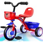 Subzonal - tricycle enfant b�b� evolutif 2 - 5 ans, velo enfant avec trois roues eclair�es spider cadeau ...