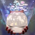 Subzonal - veilleuse enfant etoile projection, led veilleuse etoile projecteur 360 rotation avec 6 films ...