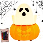 Subzonal - veilleuse fant�me, veilleuse fant�me en silicone, d�corations mignonnes led eclairage color� ...