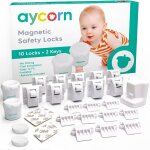 Subzonal - verrous magntiques de scurit pour bbs et enfants, 10 loquets aimants et 2 cls, bloque ...