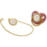 Sucette pour bébé, 26 lettres en silicone personnalisées avec attache - tétine, design incurvé, strass, ... Sucette pour bébé, 26 lettres en silicone personnalisées avec attache - tétine, design incurvé, strass, ...