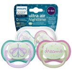 Sucette bb - philips avent - scf376 / 19 - ultra air silicone 0 a 6 mois - set 2 pices - sans bpa