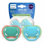 Sucette b�b� - philips avent - ultra air scf087 - 10 - silicone orthodontique - 6 a 18 mois - lot de ...