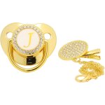 Sucette pour b�b�, t�tine en silicone ultra - l�g�re dor�e 0 - 6 mois, t�tine douce pour b�b�, t�tine ...