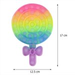 Sucette lumineuse anti - stress, dcompression du bout des doigts, jouet sensoriel interactif simple, ...