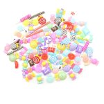 Sucettes miniatures en rsine, 10 pices / lot, jouets de cuisine, maison de poupe, nourriture, etui ...