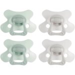 Sucette naturelle - vert & gris - 18 + mois - lot de 4 - tétine en forme de papillon, embout en silicone, ... Sucette naturelle - vert & gris - 18 + mois - lot de 4 - tétine en forme de papillon, embout en silicone, ...
