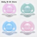 Sucette en silicone pour nouveau - n� t�tine factice pour b�b�s gar�ons et filles, sucette a t�te ronde ...