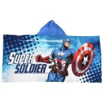 Suncity poncho serviette avec capuche microfibre 100% polyester les avengers captain america