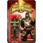 Super7 - mighty morphin power rangers reaction - dragonzord (black & gold) [collectables] action figure, ...