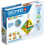 Supercolor green line geomag - ecofriendly 35 pcs panels supercolor