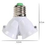 Support d'ampoule halogène 2 en 1, double douille e27, prolongateur de contact, adaptateur convertisseur, ... Support d'ampoule halogène 2 en 1, double douille e27, prolongateur de contact, adaptateur convertisseur, ...