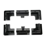 Support d'angle en plastique abs, 6 pices, panneau solaire, perceuse de toit, montage gratuit pour camping ...
