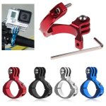 Support de barre de guidon en aluminium pour vlo, 1 pice, pour gopro hero 1 / 2 / 3 / 3 + support de ...