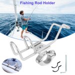 Support de canne a p�che, nouveau, solide, rotatif a 360 degr�s, accessoire pour yacht de kayak, poteau ...
