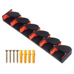 Supports de canne a pêche support poteau vertical mural modulaire pour garage présentoir orange Supports de canne a pêche support poteau vertical mural modulaire pour garage présentoir orange