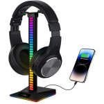 Support de casque de jeu rvb, support de casque à commande vocale, avec 1 ports usb 2. 0, 1 type - c ... Support de casque de jeu rvb, support de casque à commande vocale, avec 1 ports usb 2. 0, 1 type - c ...