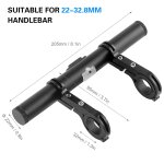 Support tendu de guidon de vlo, chargeur usb, banque d'alimentation, support de barre de montage pour ...