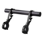 Support d'extension de guidon de vélo, support d'extension pour lampe / unités / phares gps (noir) Support d'extension de guidon de vélo, support d'extension pour lampe / unités / phares gps (noir)