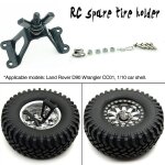 Support fixe de pneu de rechange pour d90 wrangler cc01, coque de voiture rc 1 / 10, modle de voiture ...