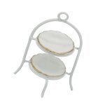 Support a gteaux miniature en mtal, ensemble de plats en cramique pour la cuisine de la maison de ...