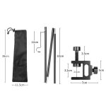 Support de lampe de camping, lanterne dtachable, trpied, poteau de lumire, support de lampe suspendu ...