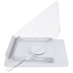 Support de livre pour la lecture, réglable avec base pivotante a 360 et clips pages, pliable partitions ... Support de livre pour la lecture, réglable avec base pivotante a 360 et clips pages, pliable partitions ...