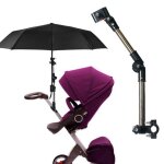Support multiusage r�glable pour poussette et chaise roulante, porte - parapluie, socle de parasol pour ...