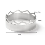Support de pare - brise pour cuisini�re a gaz de camping, couverture r�sistante a la chaleur, econome ...