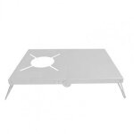 Support de po�le polyvalent en alliage d'aluminium anti - rayures, utile pour barbecue pique - nique ...