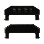 Support de poteau arrire en alliage d'aluminium, facile a installer, lger pour voiture rc 1 / 24 axial ...