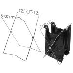 Support de sac poubelle pliable portable de camping en plein air, support suspendu a ordures Support de sac poubelle pliable portable de camping en plein air, support suspendu a ordures