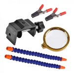 Support de soudage pour bricolage, base en alliage avec lentille grossissante pour travaux d'entretien ...