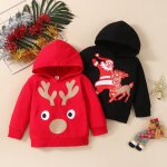 Sweat a capuche imprim pour bb, vtements de nol, motif cerf, pour garon et fille en bas age, pour ...