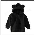 Sweat shirt a capuche pour bbs garons et filles, pull en coton et polaire, rsistant, chaud, personnalis ...