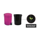 Sydney poubelle salle de bain - 25x17x22, 5cm - rose fon��