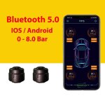Systme de surveillance de la pression des pneus de moto, tpms, android ios, bluetooth 5. 0, 8. 0 bar, ...